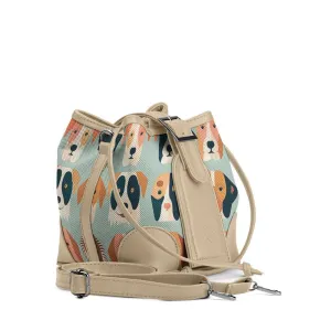 Beige Bucket Bags Dogs