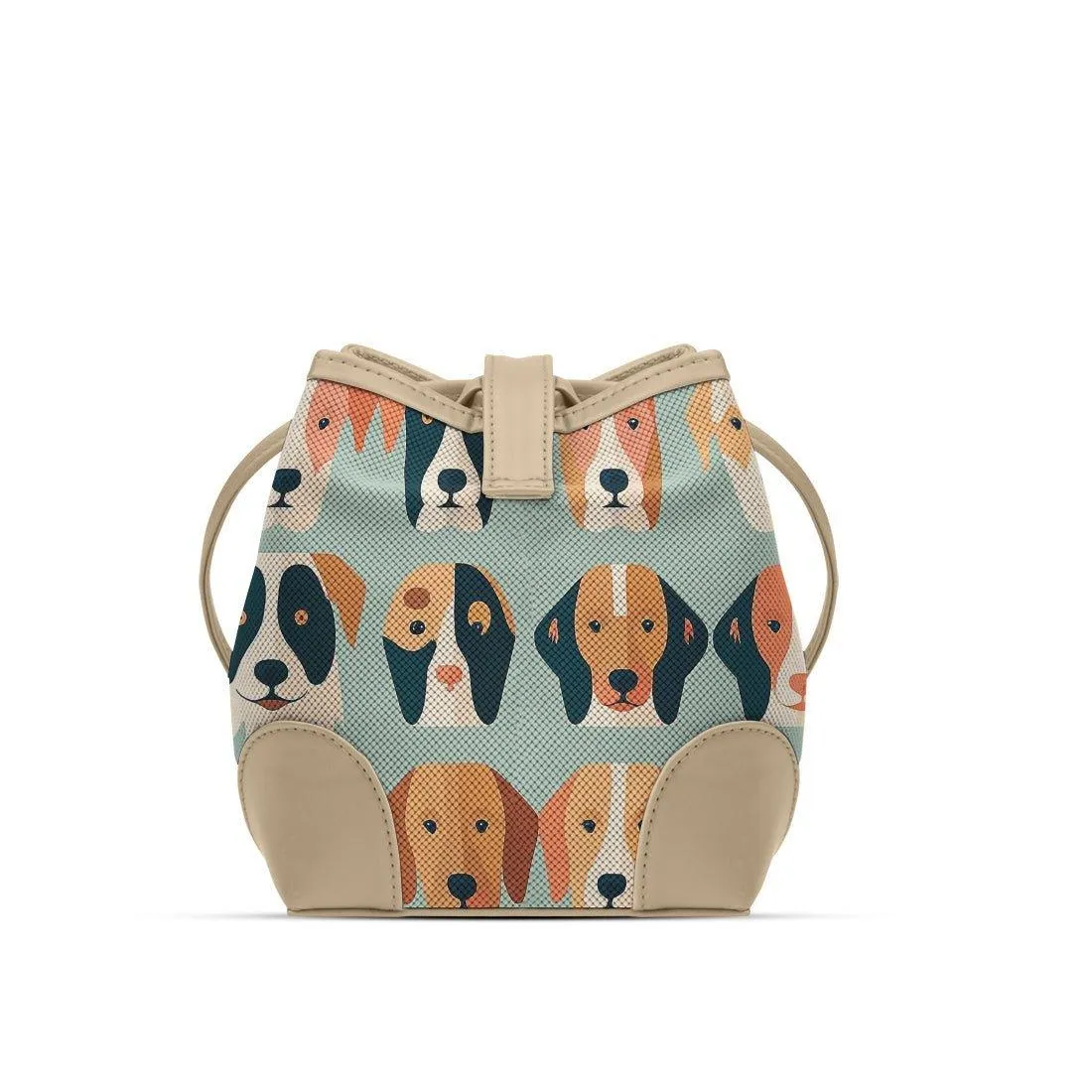 Beige Bucket Bags Dogs