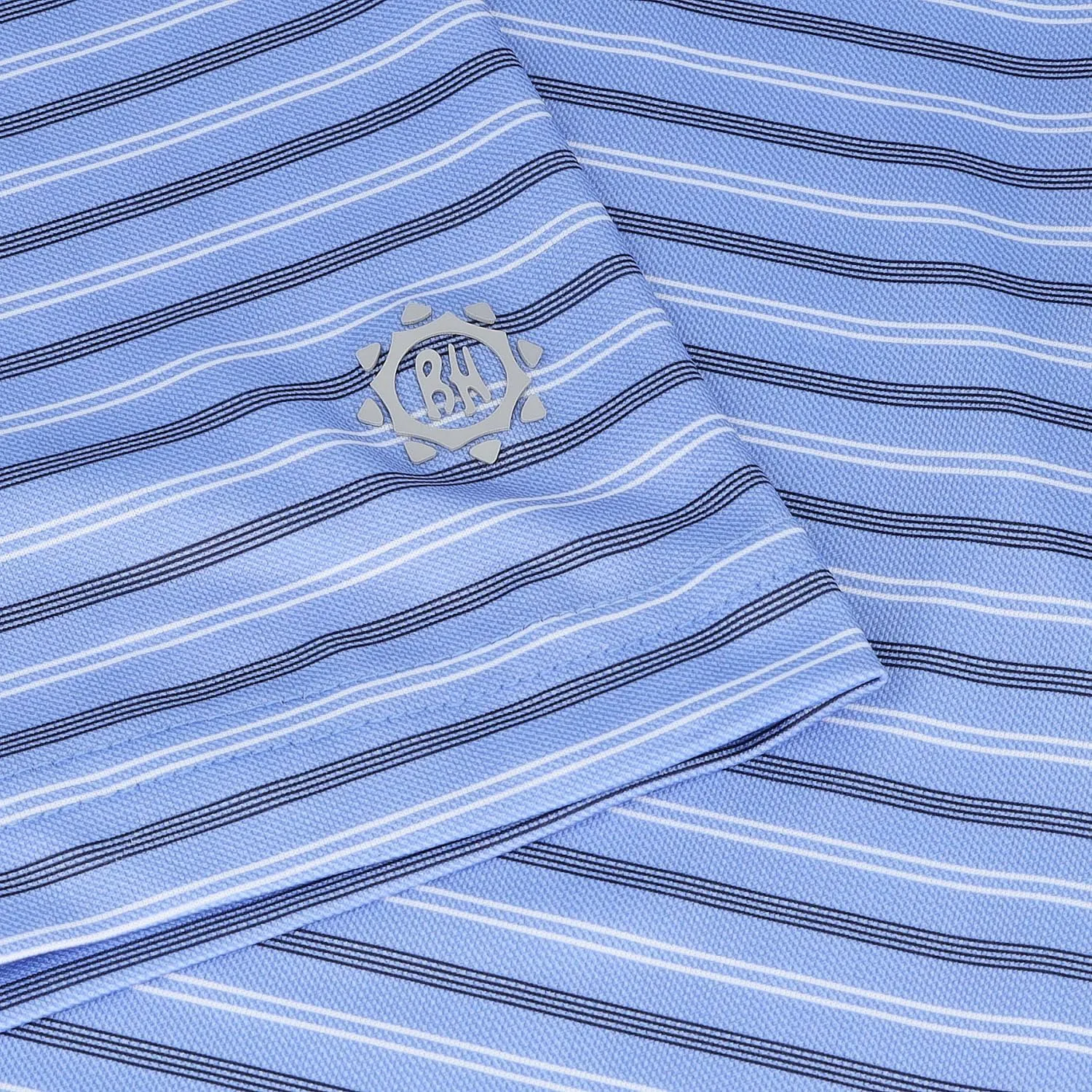 Ben Hogan Stripe Polo - Birdseye Print
