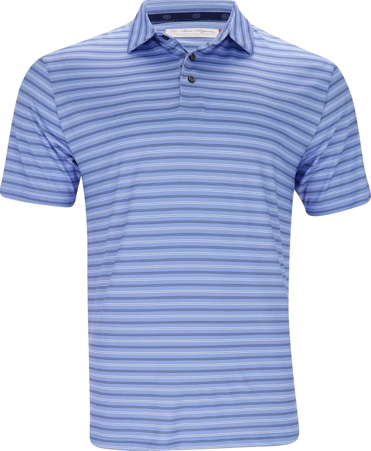 Ben Hogan Stripe Polo - Birdseye Print