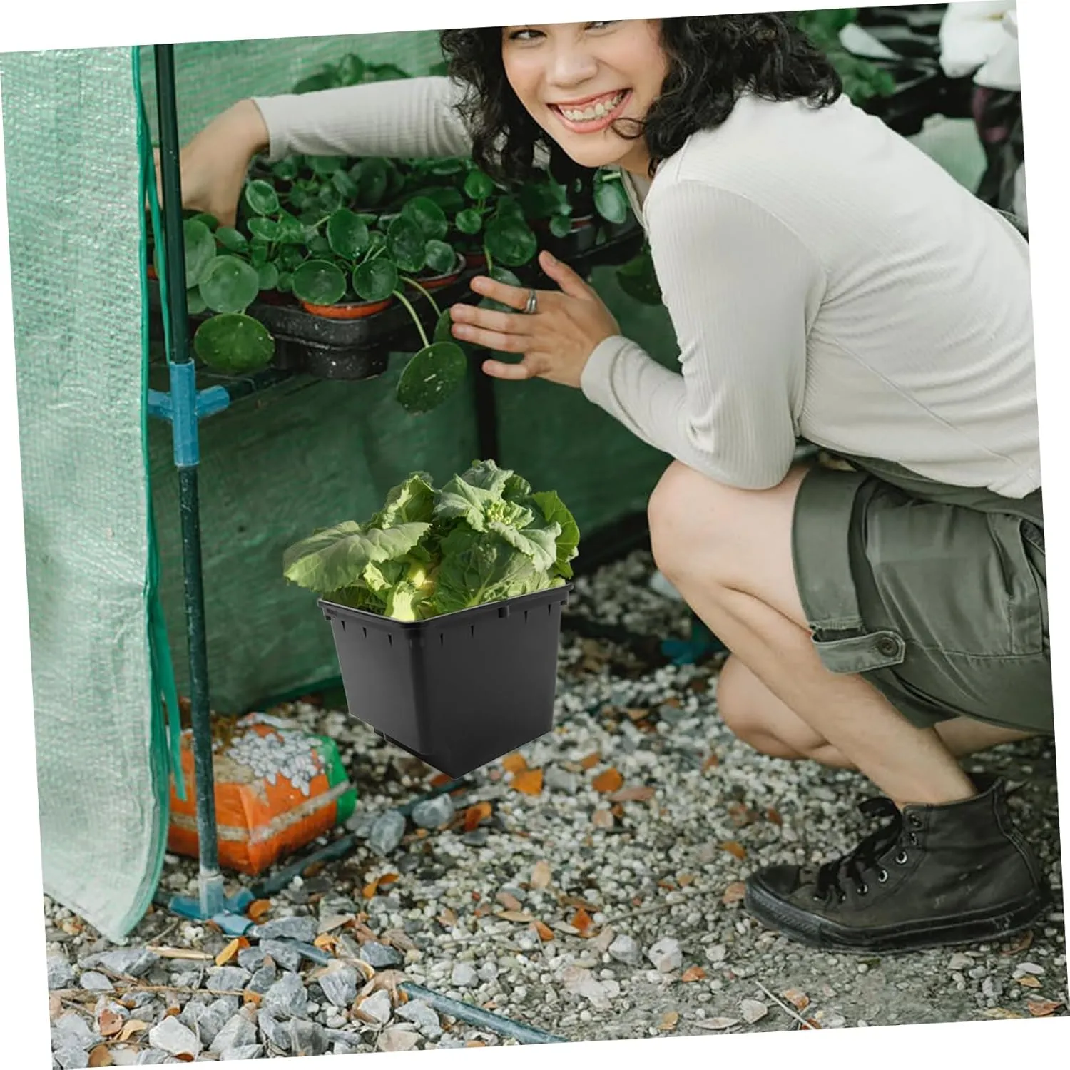 BESPORTBLE Emerging Agricultural Equipment Hydroponic Dutch Buckets for Greenhouse Easy Installation Stable Soilless Cultivation
