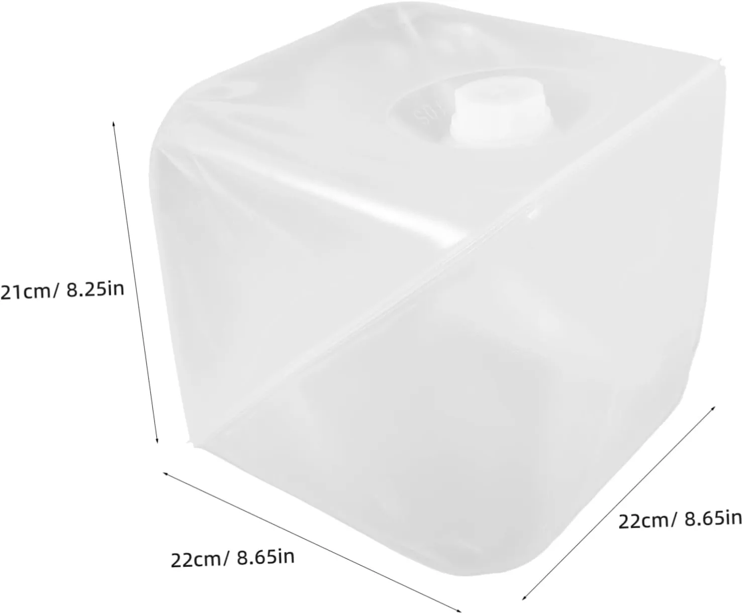 BESPORTBLE Foldable Water Storage Tank Portable Outdoor Camping Water Container 10l Collapsible Bucket Lid