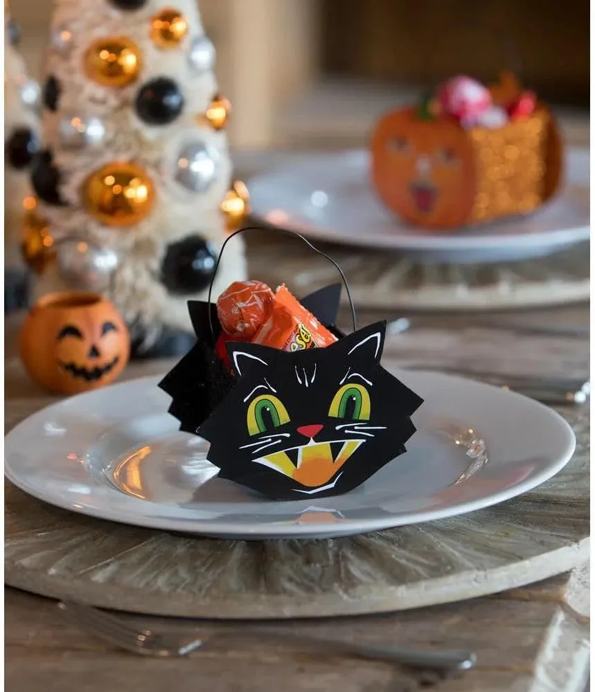Bethany Lowe Mr. Cool Cat Bucket Mini, Black