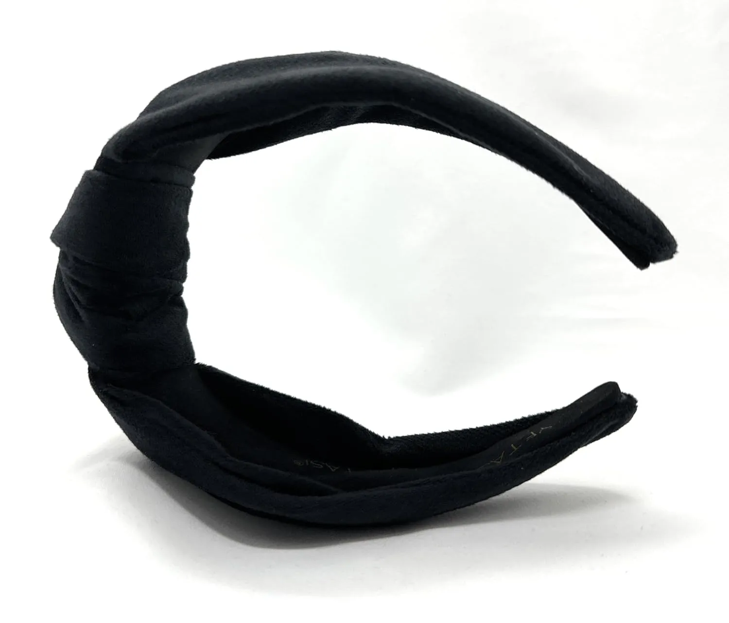 Black Velvet 2.5 Inches Thick Knotted Headband for Women Headbands Women Girls Trendy, Womens Headbands are Head band for Women's Hair, Cute Top Knot Fashion Designer