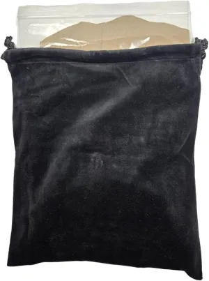 Black Velvet Cremains Bag – Small (5” x 7”) – Designed for USE Inside The URN – Includes Resealable Plastic Bag for Secure Containment of Ashes.