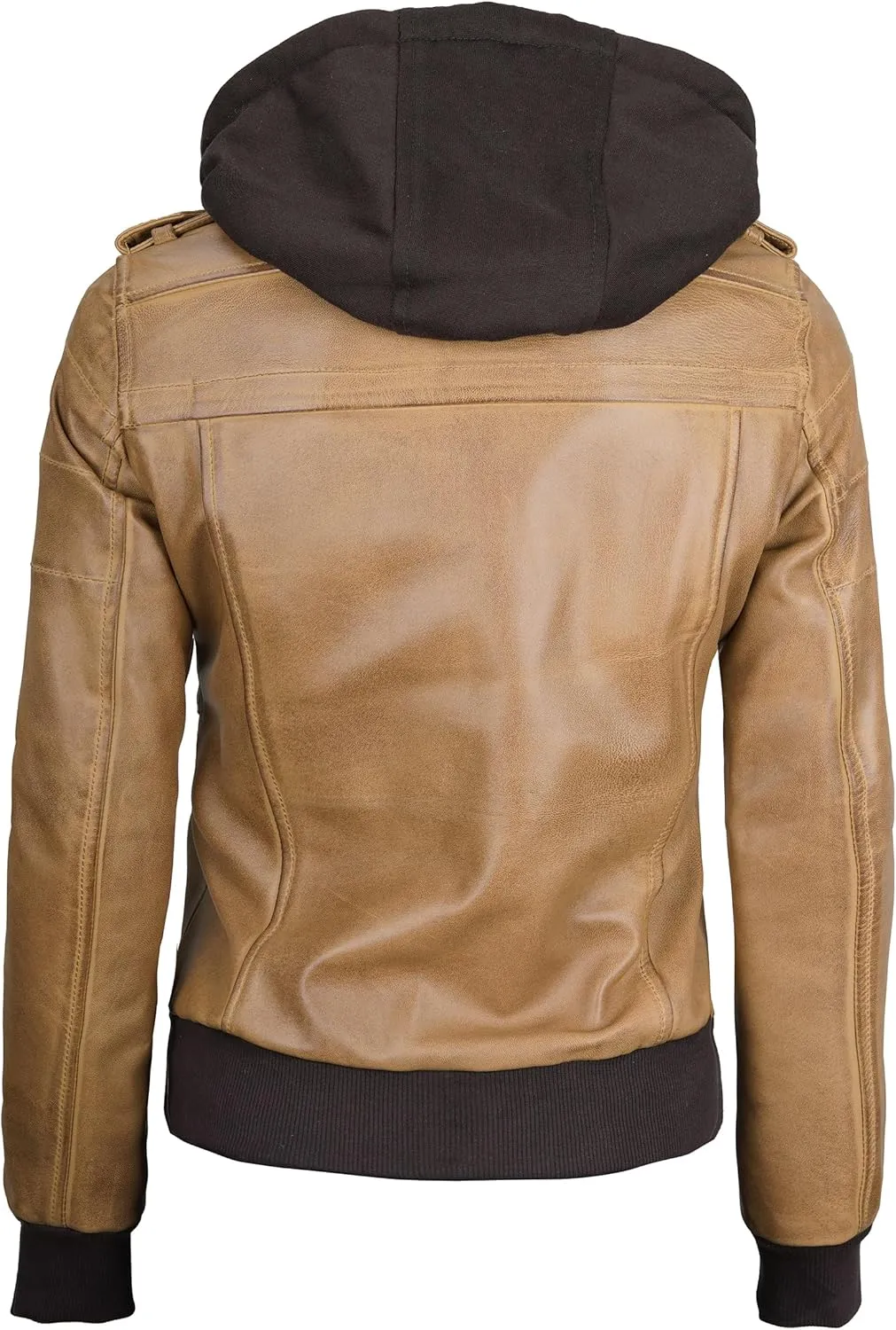 Blingsoul Leather Jacket Women - Real Lambskin Womens Leather Jackets With hood