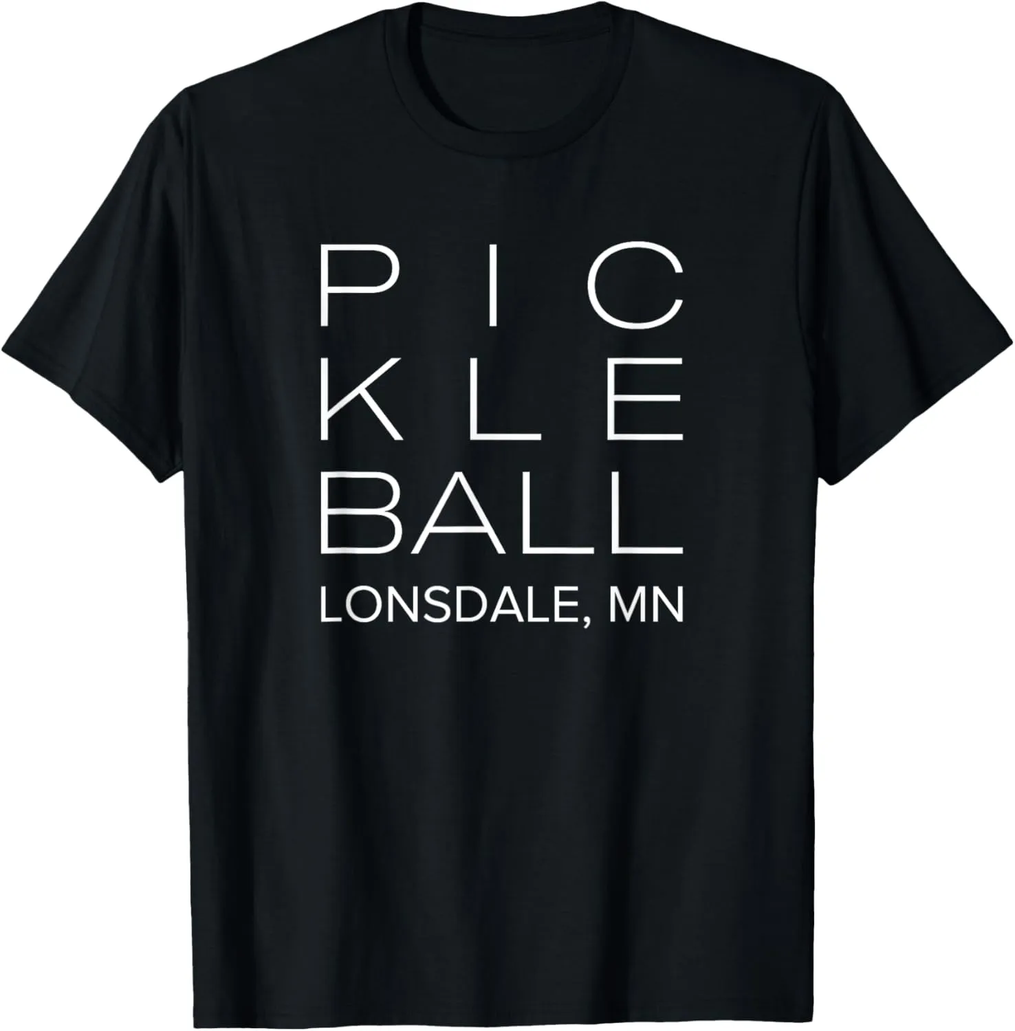 Block Print Pickleball Lonsdale, MN T-Shirt