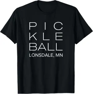 Block Print Pickleball Lonsdale, MN T-Shirt
