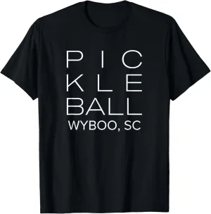 Block Print Pickleball Wyboo, SC T-Shirt