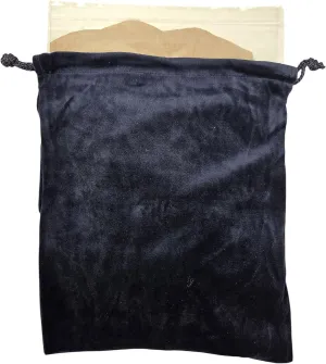 Blue Velvet Cremains Bag – X-Large (13” x15”) – Designed for USE INSIDE THE URN – Includes Resealable Plastic Bag for Secure Containment of Ashes.