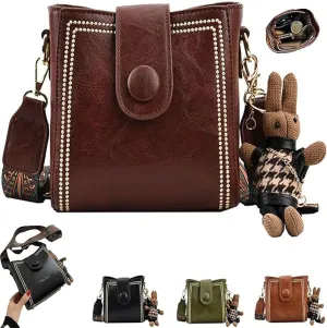 Bootara Bucket Bag, Bootara Bucket Bag Vintage, Stylish, Can Be Worn Cross-Body, Decorated With A Cute Rabbit Charm