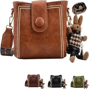 Bootara Bucket Bag, Bootara Bucket Bag Vintage, Stylish, Can Be Worn Cross-Body, Decorated With A Cute Rabbit Charm