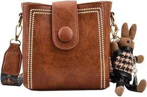 Bootara Bucket Bag, Vintage Crossbody Bag With Adjustable Wider Shoulder Strap, Womens Retro Large Capacity Water Bucket