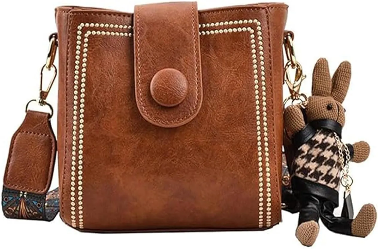 Bootara Bucket Bag, Vintage Crossbody Bag With Adjustable Wider Shoulder Strap, Womens Retro Large Capacity Water Bucket