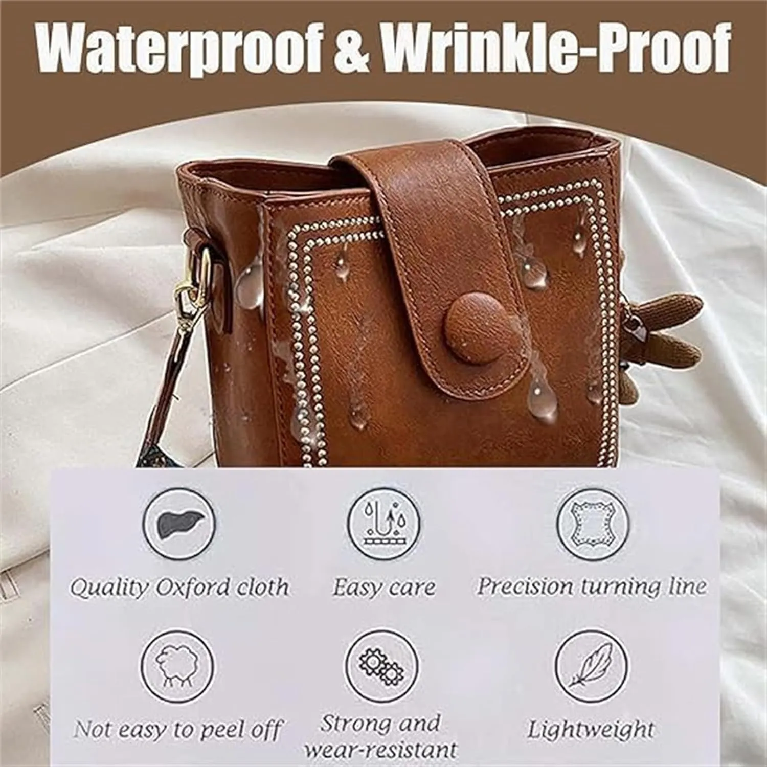Bootara Bucket Bag, Vintage Crossbody Bag With Adjustable Wider Shoulder Strap, Womens Retro Large Capacity Water Bucket