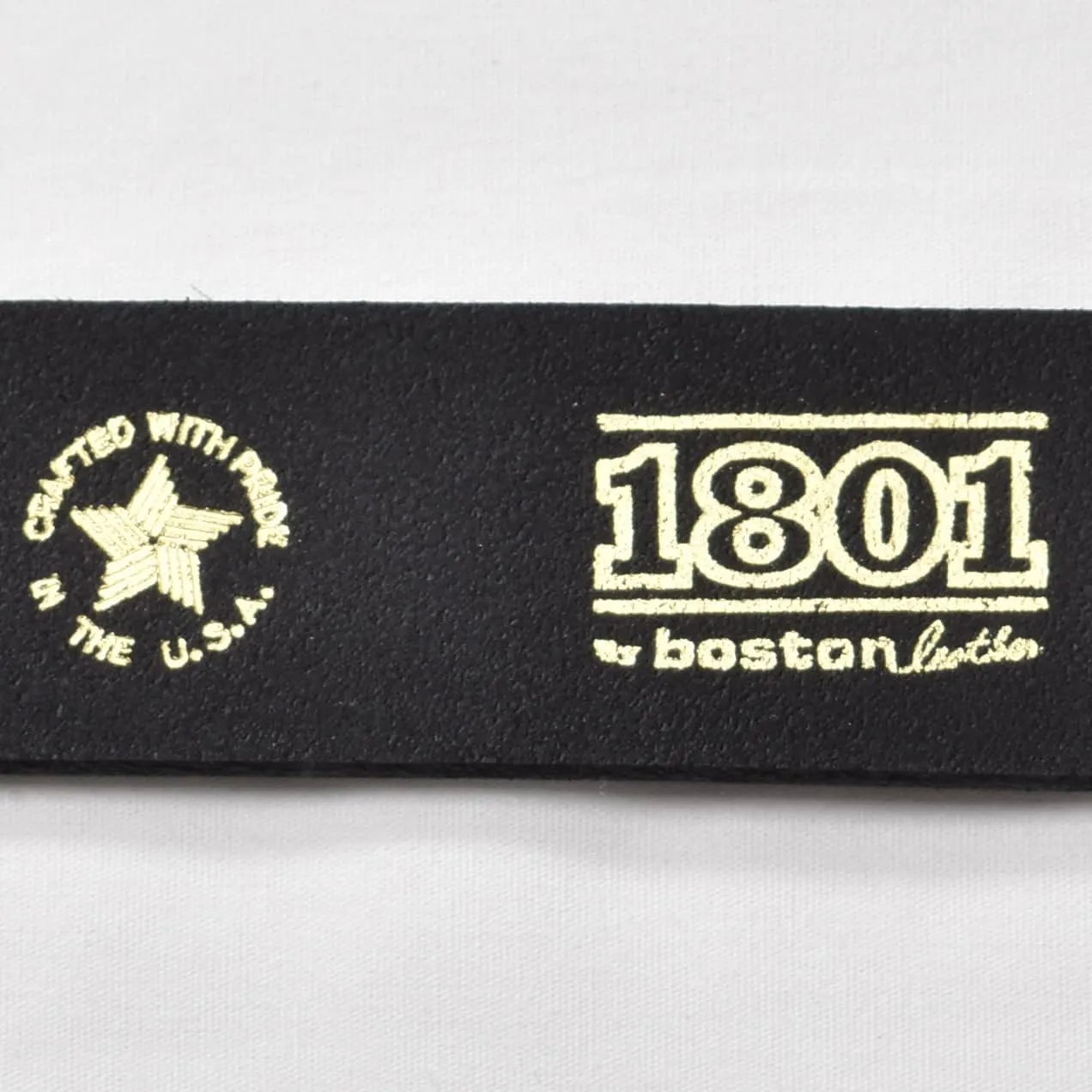 Boston Leather Men's 1.5" One Piece Full Grain Leather Belt