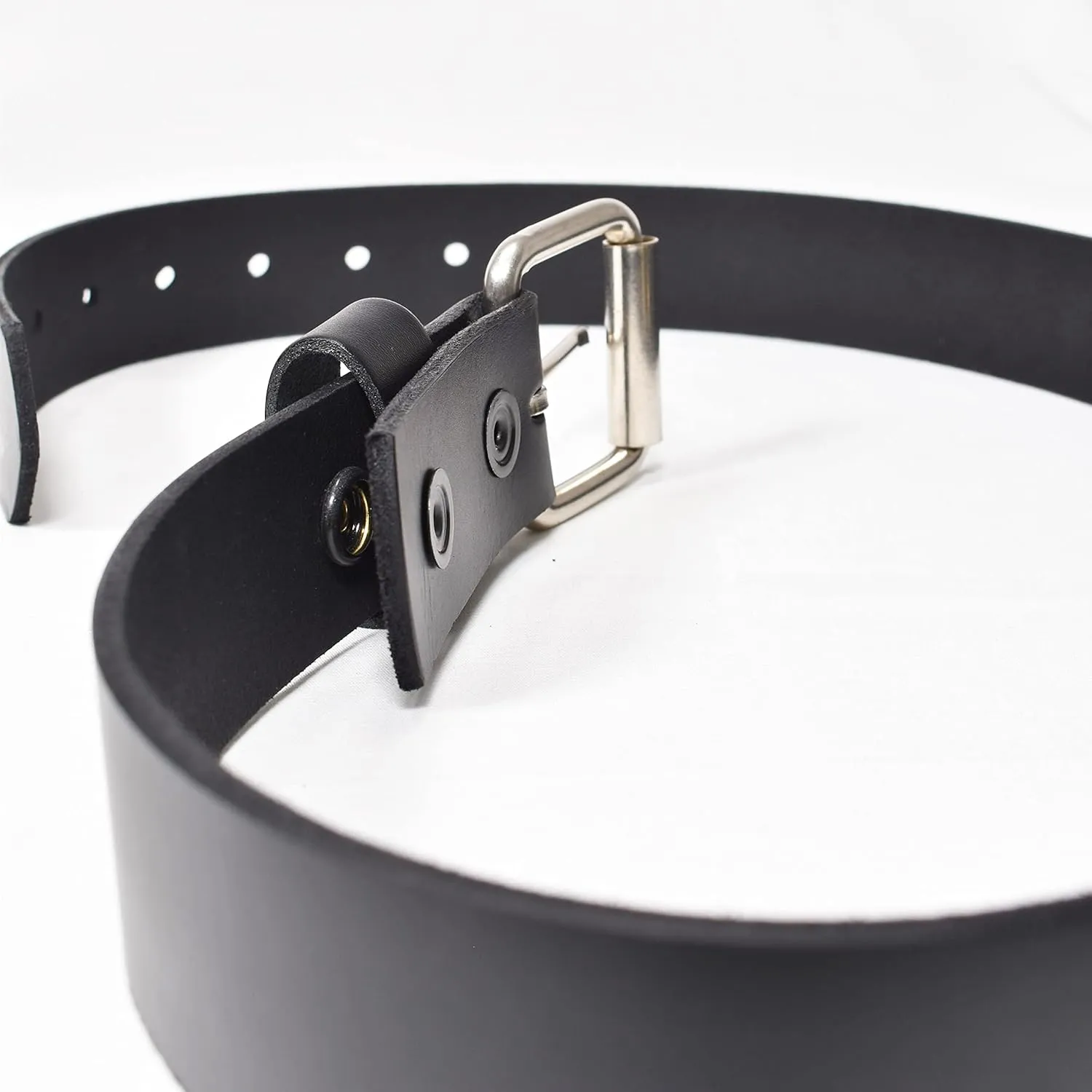 Boston Leather Men's 1.5" One Piece Full Grain Leather Belt