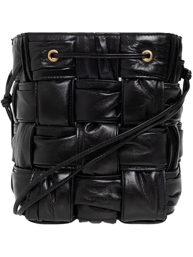 Bottega Veneta Cassette Mini Bucket Bag Black