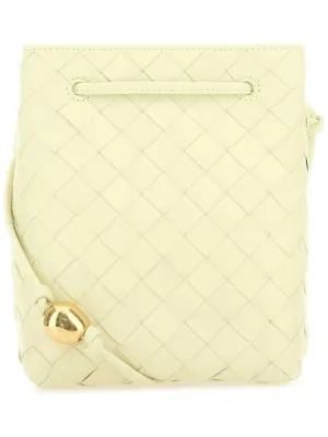 Bottega Veneta Intrecciato Small Bucket Bag Ice Cream