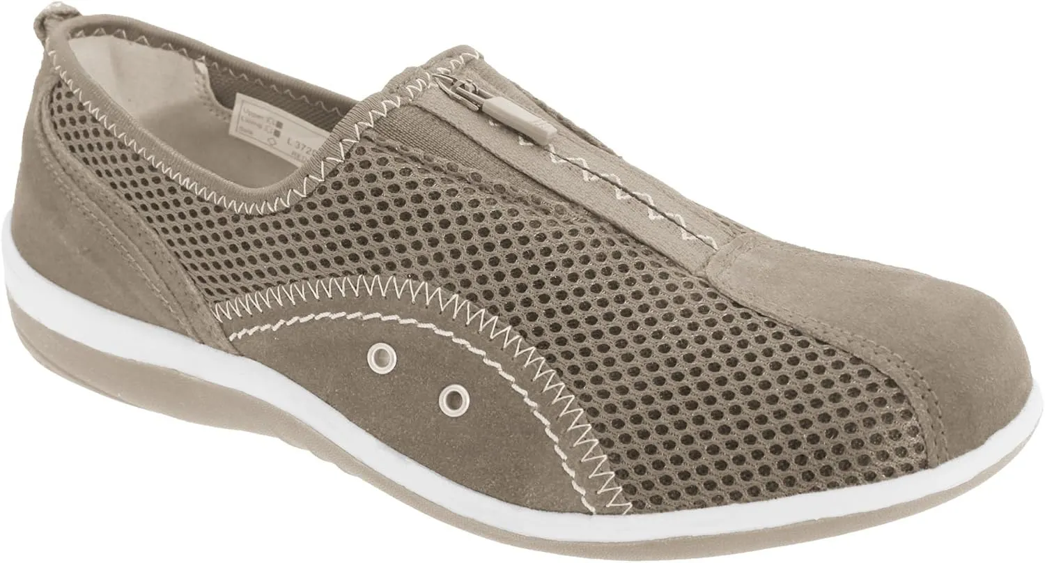 Boulevard Womens/Ladies Zip Elastic Gusset Leisure Shoes