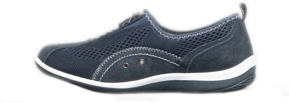 Boulevard Womens/Ladies Zip Elastic Gusset Leisure Shoes