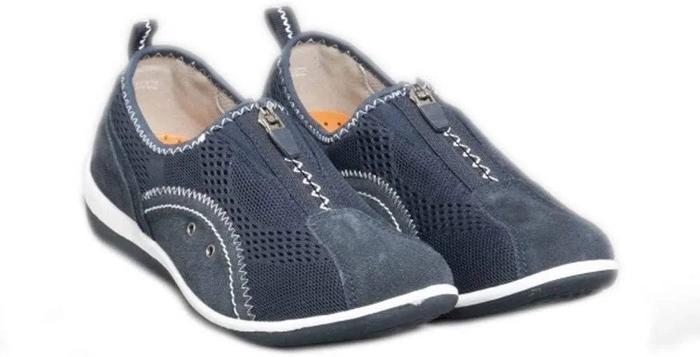 Boulevard Womens/Ladies Zip Elastic Gusset Leisure Shoes