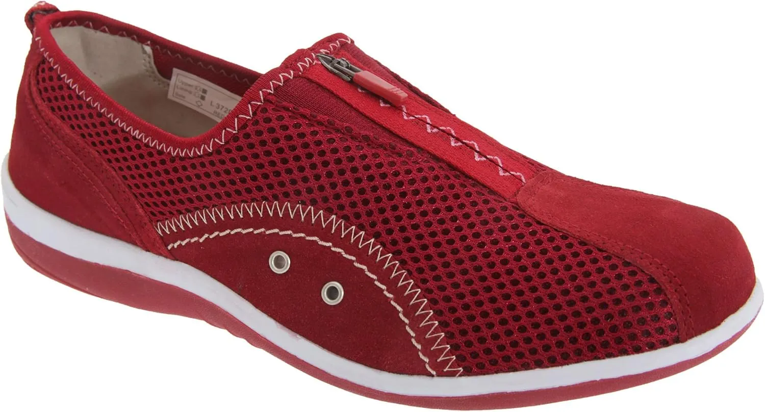 Boulevard Womens/Ladies Zip Elastic Gusset Leisure Shoes
