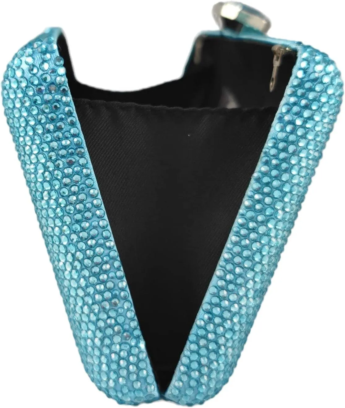 Boutique De FGG Crystal Evening Bags for Women Formal Party Box Clutch Wedding Rhinestone Handbags Bridal Clutch Purse,Mini
