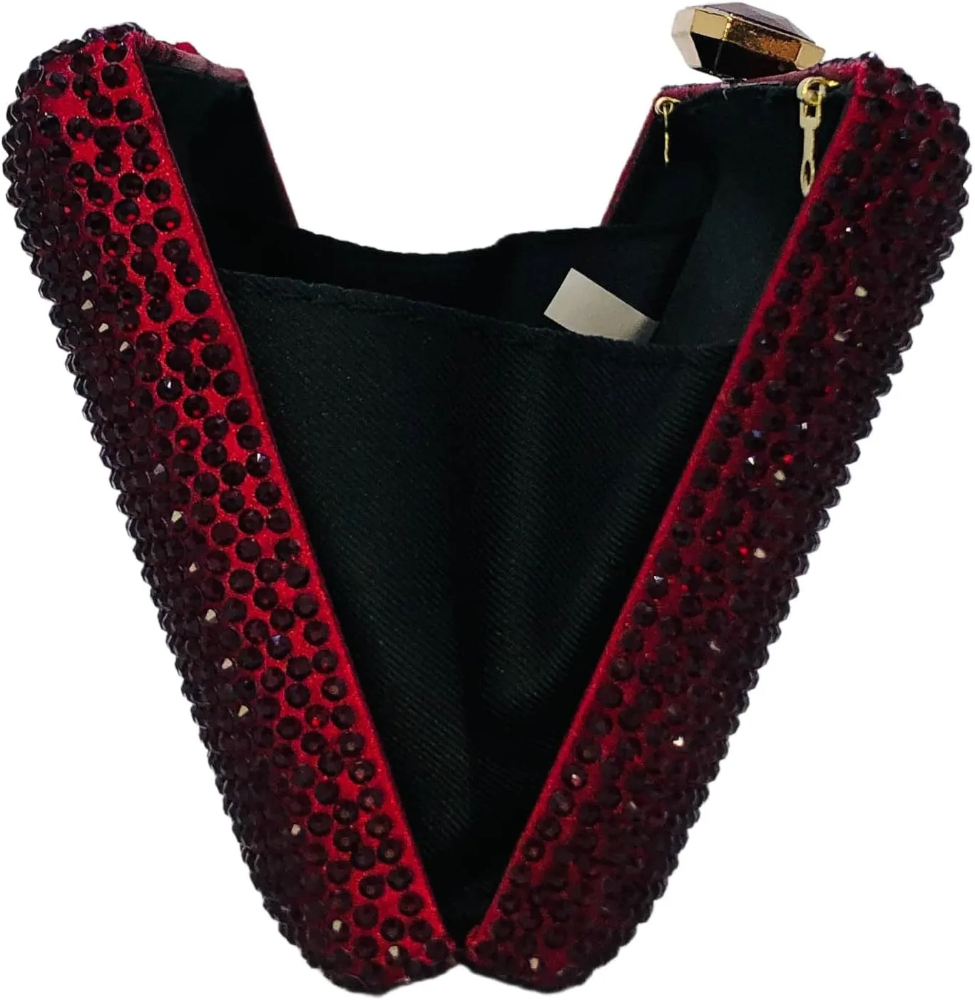 Boutique De FGG Crystal Evening Bags for Women Formal Party Box Clutch Wedding Rhinestone Handbags Bridal Clutch Purse,Mini