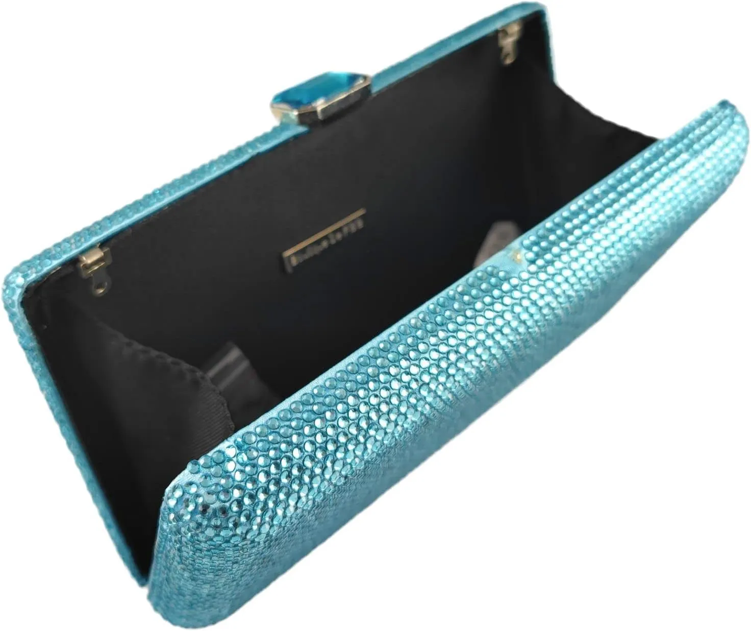Boutique De FGG Crystal Evening Bags for Women Formal Party Box Clutch Wedding Rhinestone Handbags Bridal Clutch Purse,Mini