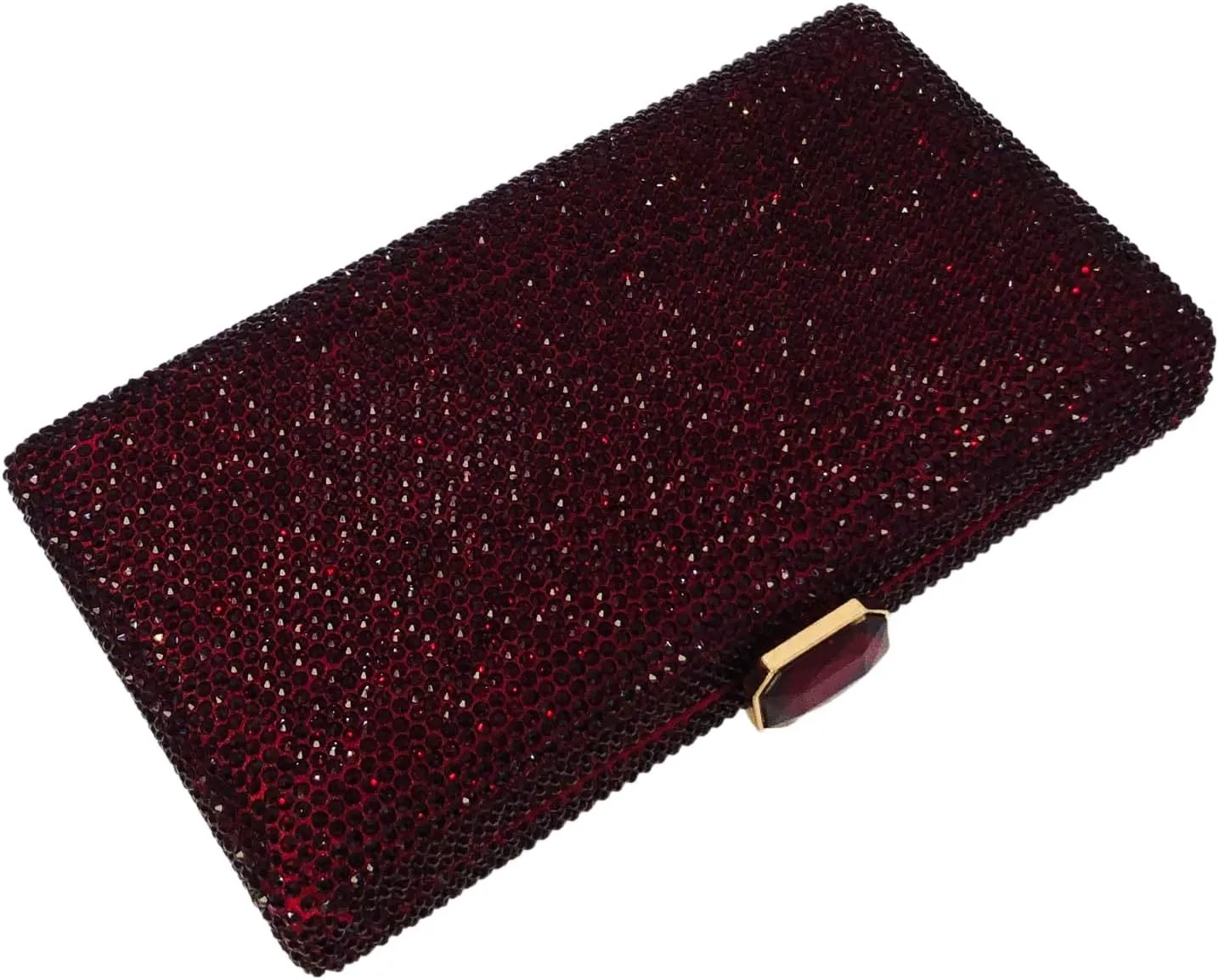 Boutique De FGG Crystal Evening Bags for Women Formal Party Box Clutch Wedding Rhinestone Handbags Bridal Clutch Purse,Mini
