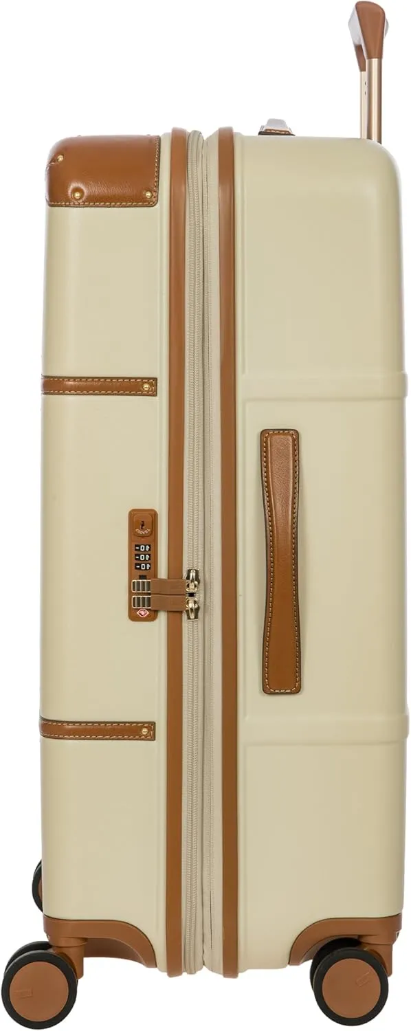 Bric's Bellagio Expandable Spinner Trunk - 27" Carry On Suitcase - TSA Approved Luggage - Cream