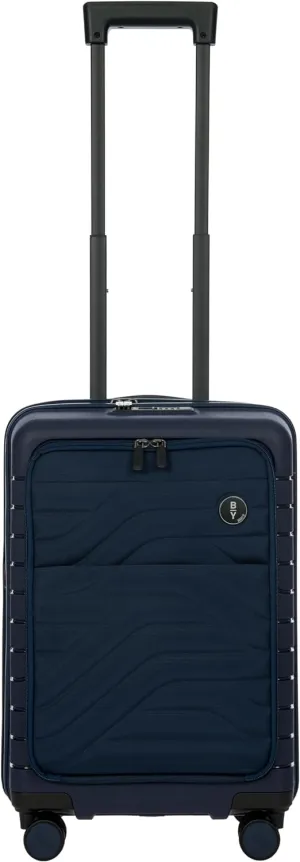 Bric's B|Y Ulisse Spinner Suitcase - 21 Inch Carry-On Luggage - Hard Exterior and TSA-Approved Lock - Oceano