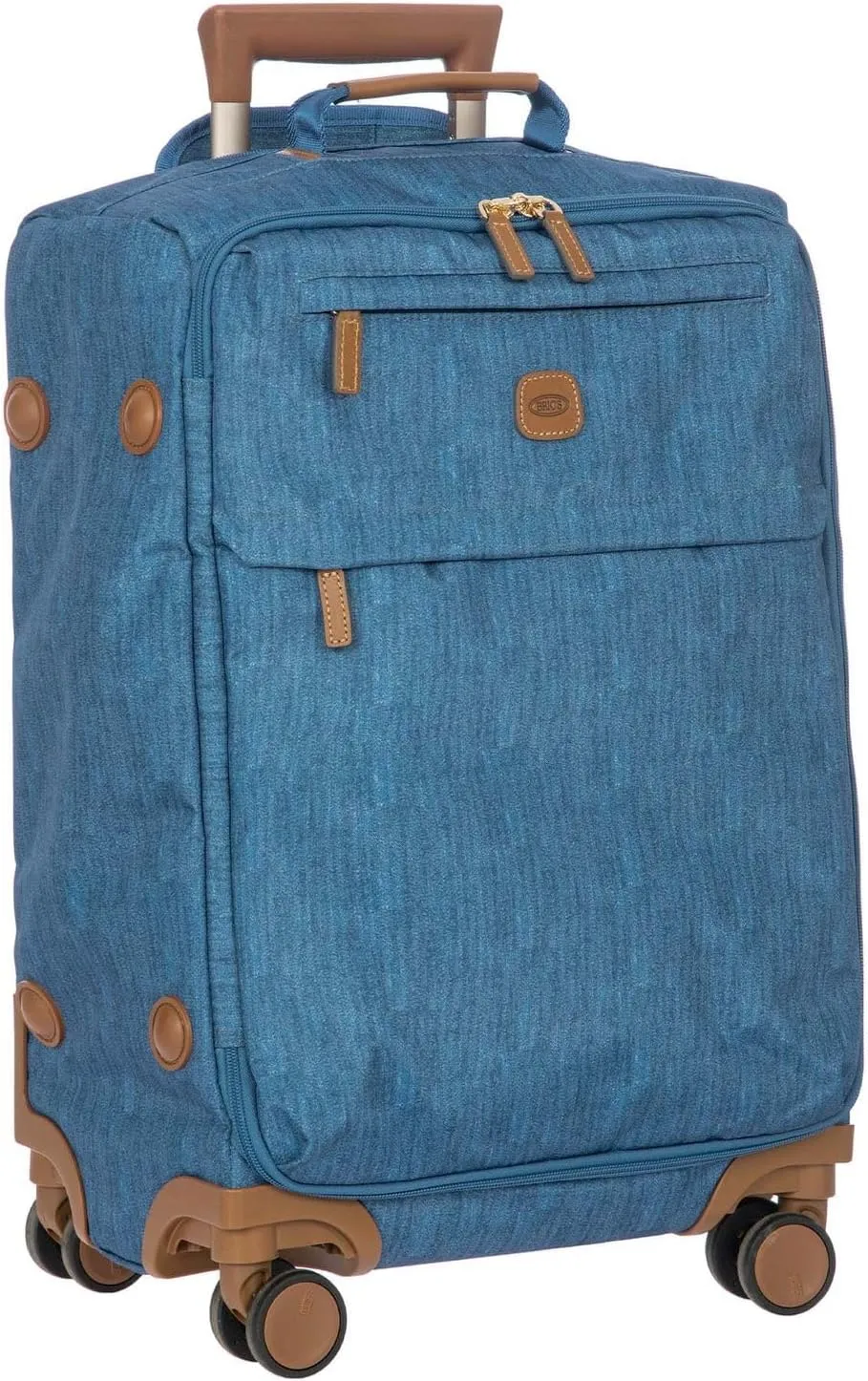 Bric's X Travel - Carry-On Luggage Bag with Spinner Wheels - 21 Inch - Luxury Luggage Bag - Jeans