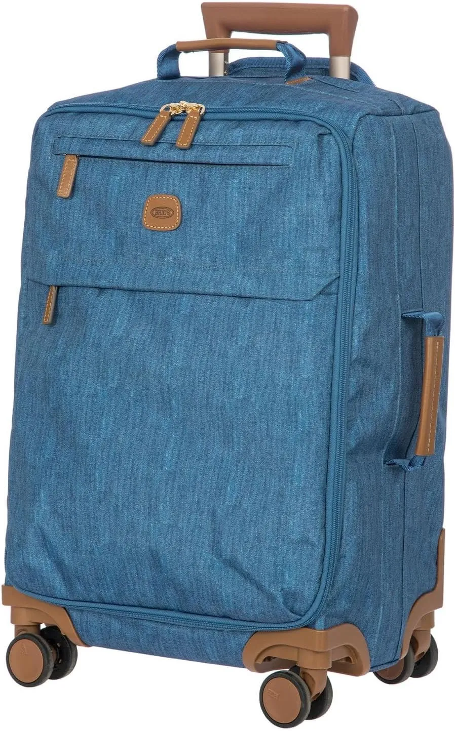 Bric's X Travel - Carry-On Luggage Bag with Spinner Wheels - 21 Inch - Luxury Luggage Bag - Jeans