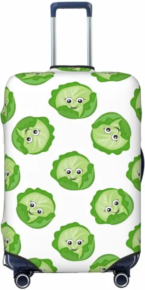 bright cabbage cute eyes funny Travel Luggage Covers - Elasticity Suitcase Covers Protector for Luggage 18-32 Inch