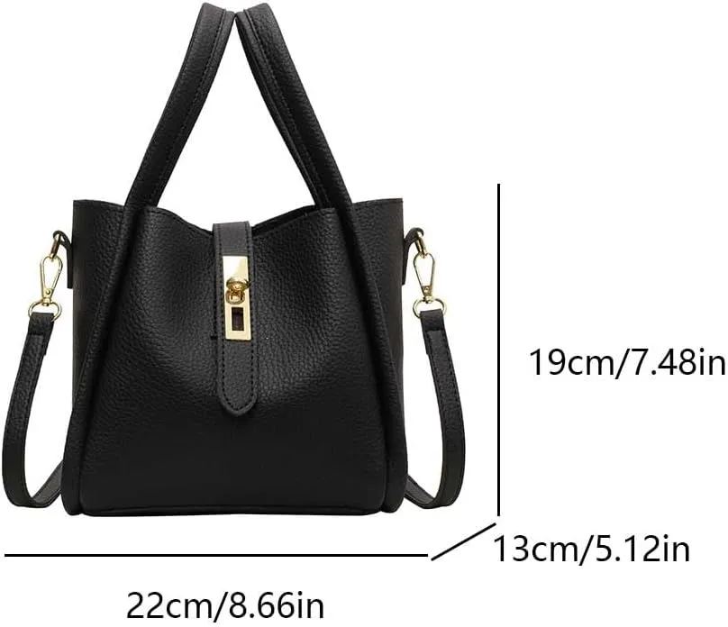 Bucket Bag for Women Leather Bucket Bags Trendy Bucket Purse Vintage Shoulder Bag Women's Tote Bags Handbags with Small Purse