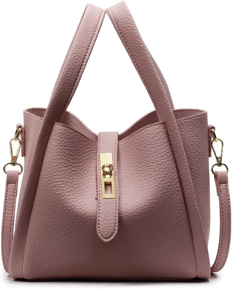 Bucket Bag for Women Leather Bucket Bags Trendy Bucket Purse Vintage Shoulder Bag Women's Tote Bags Handbags with Small Purse