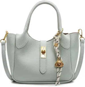 Bucket Bags for Women Crossbody Top Handle Bag Elegant Hobo Handbag Tote Purse Faux Leather Shoulder Bag with Zipper
