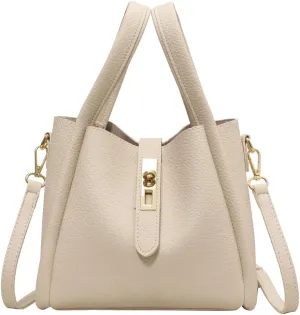 Bucket Bags for Women Trendy Shoulder Purse Satchel Handbag Pu Leather Bucket Tote Purse Top-handle Bag Fall Purse