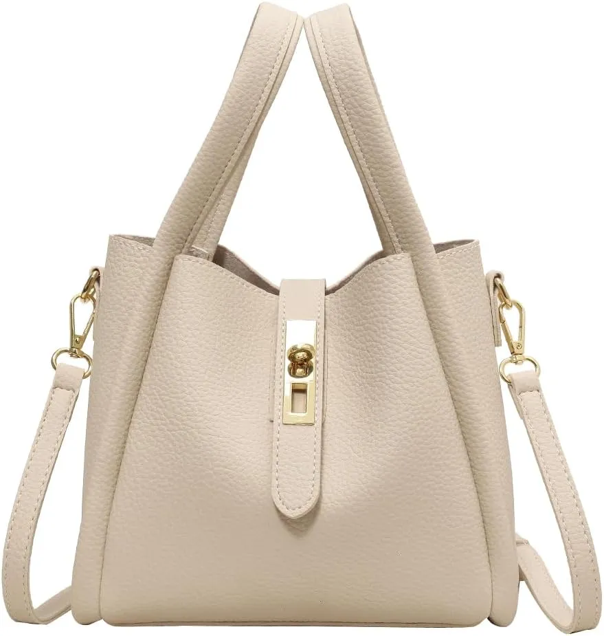 Bucket Bags for Women Trendy Shoulder Purse Satchel Handbag Pu Leather Bucket Tote Purse Top-handle Bag Fall Purse