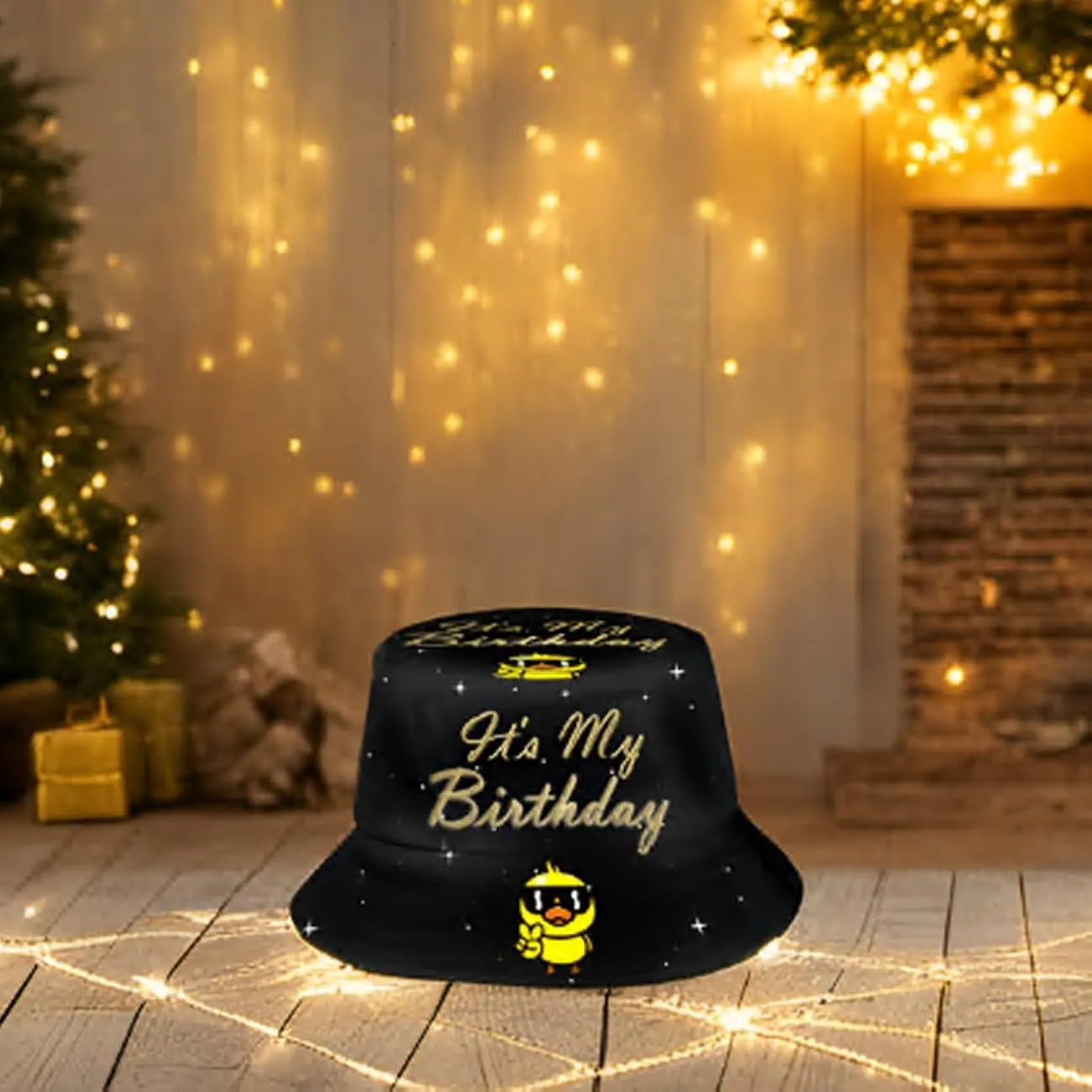 Bucket Hat Funny Duck Fisherman Hat Travel Beach Sun Hat Outdoor Cap for Men Women Adults