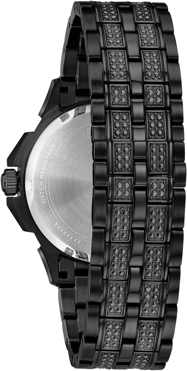 Bulova Men's Crystal Octava Chronograph Quartz Watch, Pave Crystal Dial