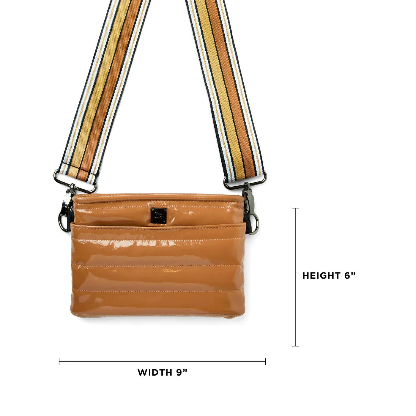 BUM BAG/CROSSBODY - Dark Nude Patent