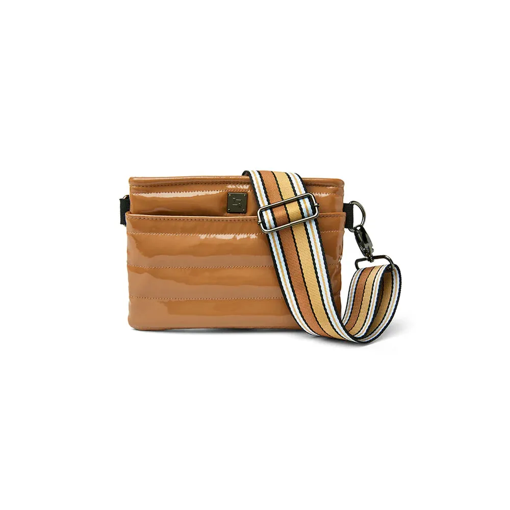 BUM BAG/CROSSBODY - Dark Nude Patent