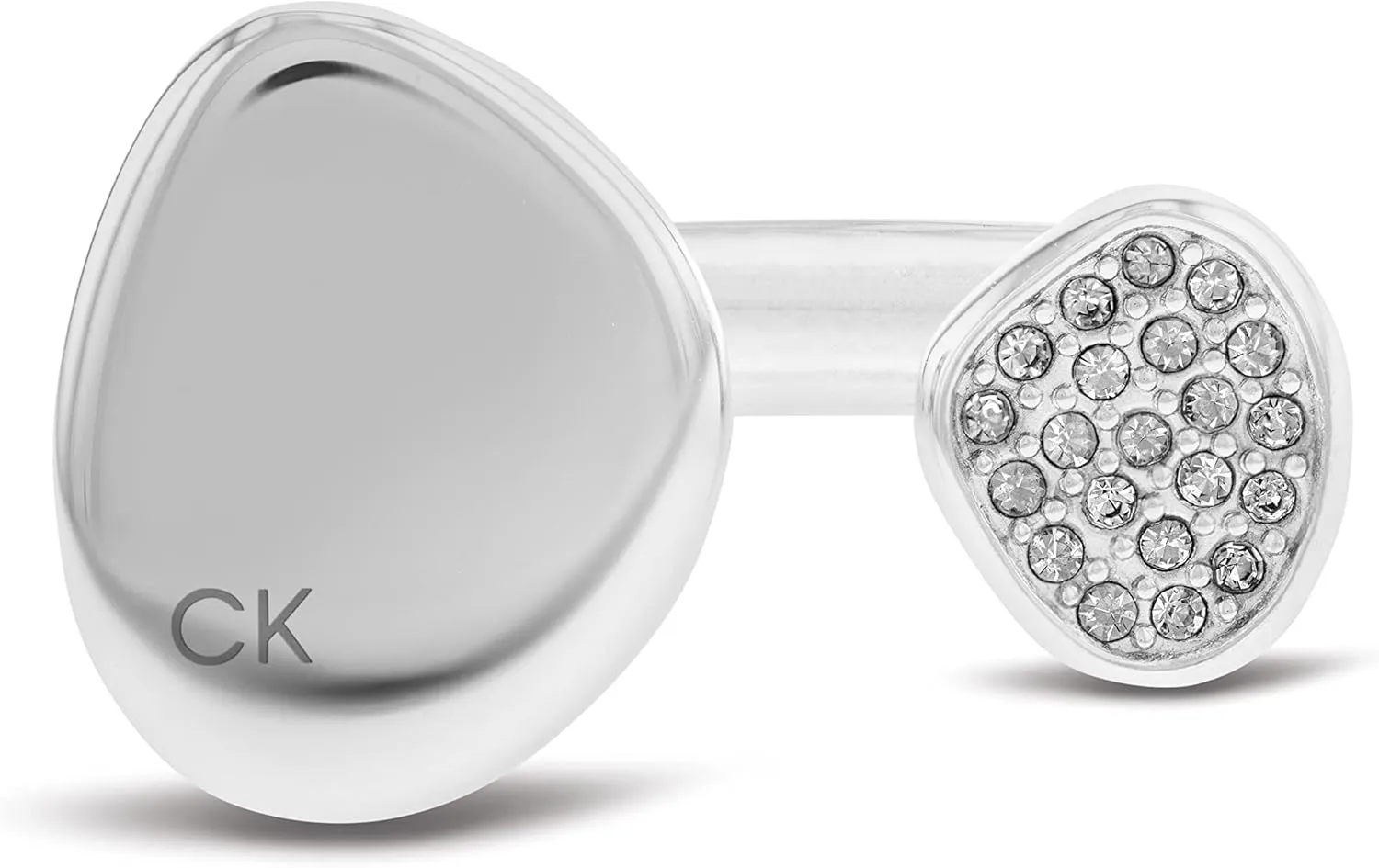 Calvin Klein Jewelry Women's Stainless Steel with Crystals Ring