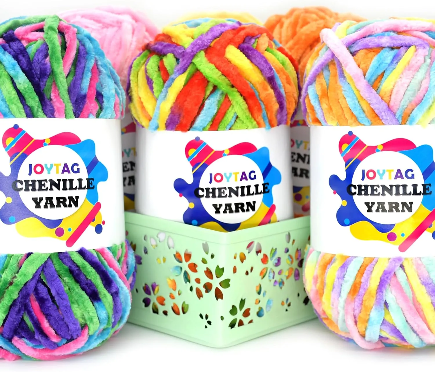 Camouflage Velvet Chenille Yarn for Crocheting Velvet Yarn Fluffy Yarn Plush Yarn Thick Bulky Chunky Chenille Velvet Yarn Soft Baby Blanket Yarn for Crocheting Hand Knitting 3 * 100g-Camouflage
