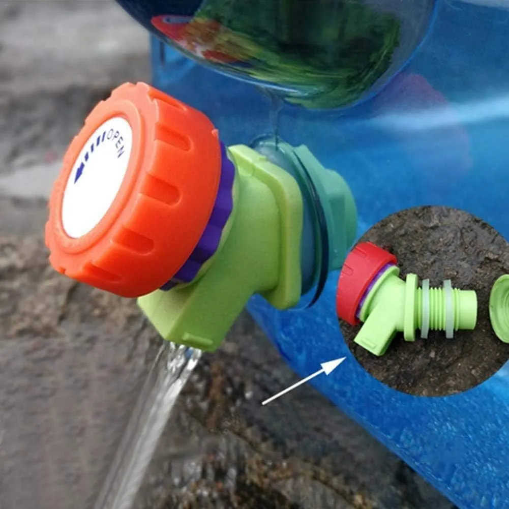 Camping Water Storage Water Bucket Container Outdoorwith Faucet and Lid Car Self-Driving Tour Travel Mineral Water Barrel Carrier Bottles Drum BPA Free