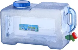 Camping Water Storage Water Bucket Container Outdoorwith Faucet and Lid Car Self-Driving Tour Travel Mineral Water Barrel Carrier Bottles Drum BPA Free