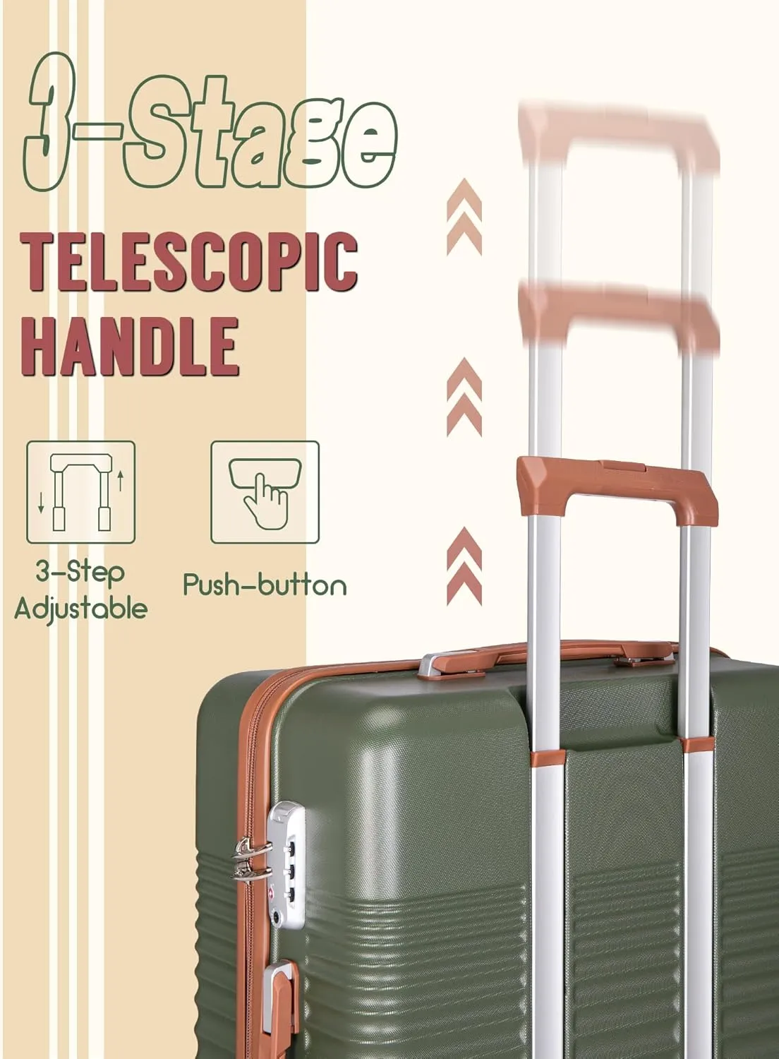 Carry On Luggage 22x14x9 Airline Approved, 20-inch Hard Shell Suitcases with Wheels, ABS Lightweight Carry on Suitcase with TSA Lock